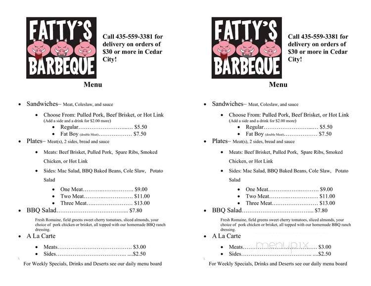 Fatty's Barbeque - Cedar City, UT