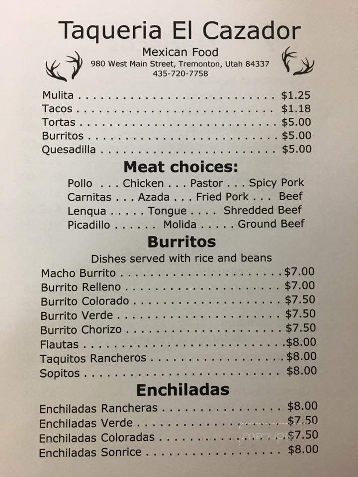 Taqueria El Cazador - Tremonton, UT