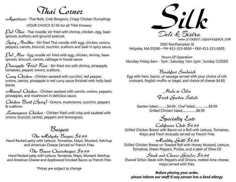 Silk Deli & Bistro - Holyoke, MA