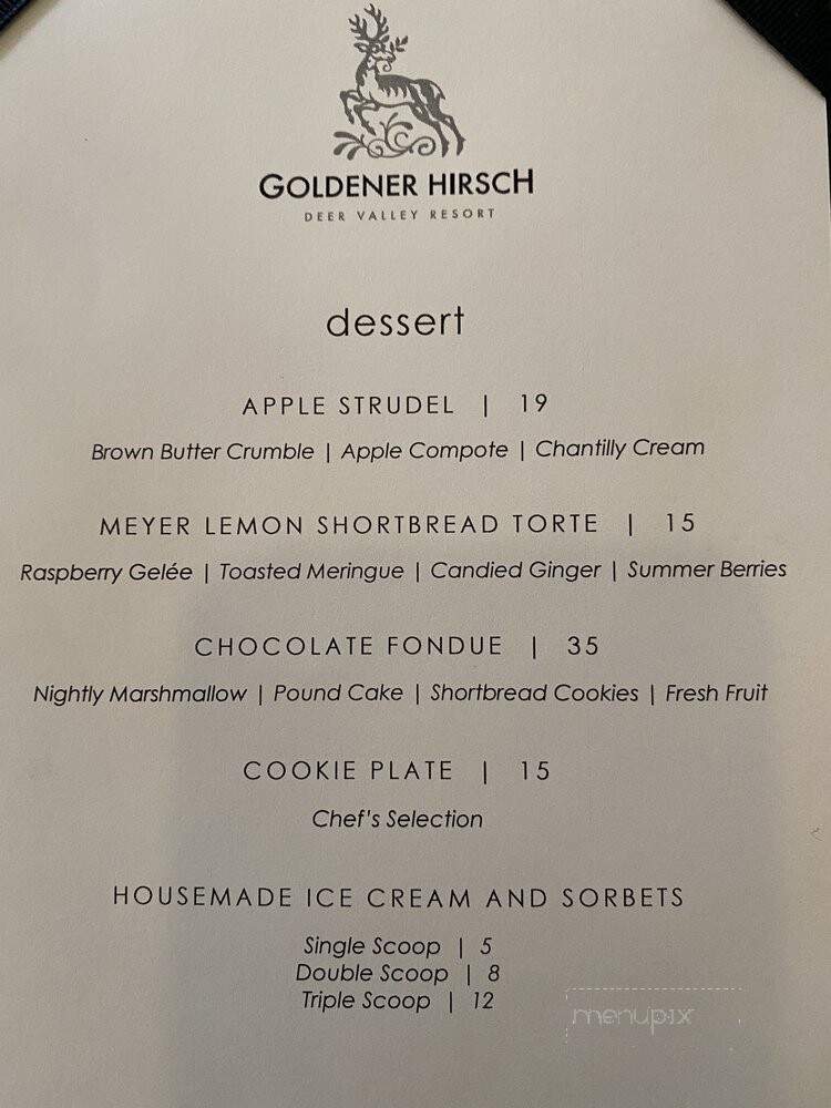 Goldener Hirsch Restaurant - Park City, UT