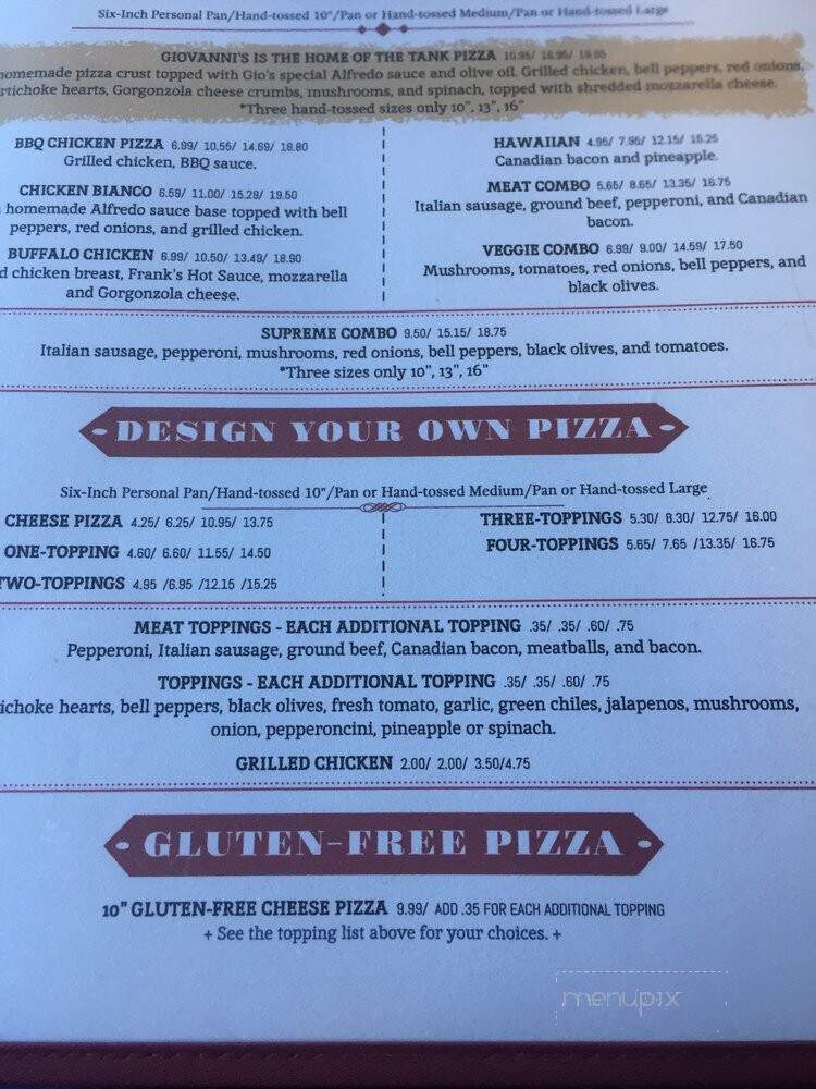 Giovanni's Italian Grill - Rangely, CO